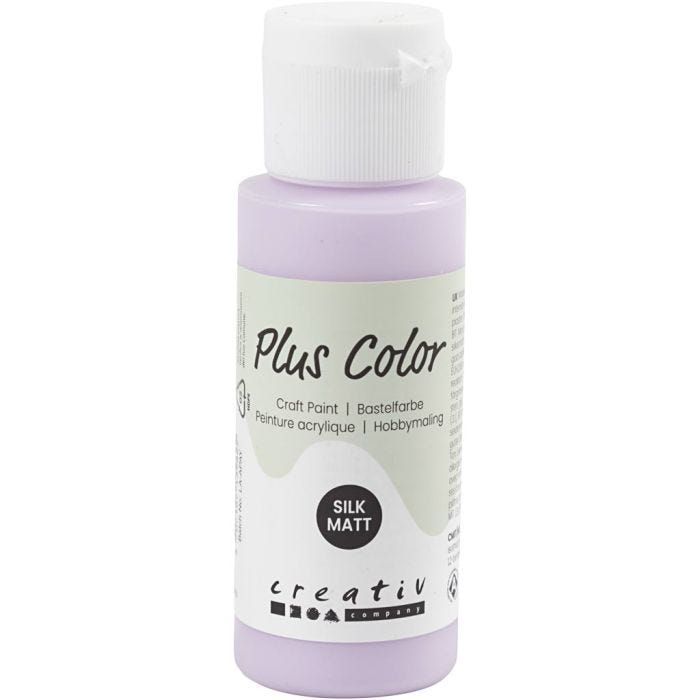 Plus Color Bastelfarbe, Blasslila, 60 ml/ 1 Fl.