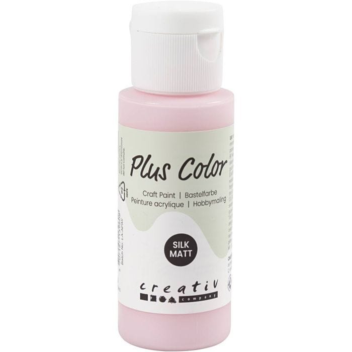 Plus Color Bastelfarbe, Softpink, 60 ml/ 1 Fl.