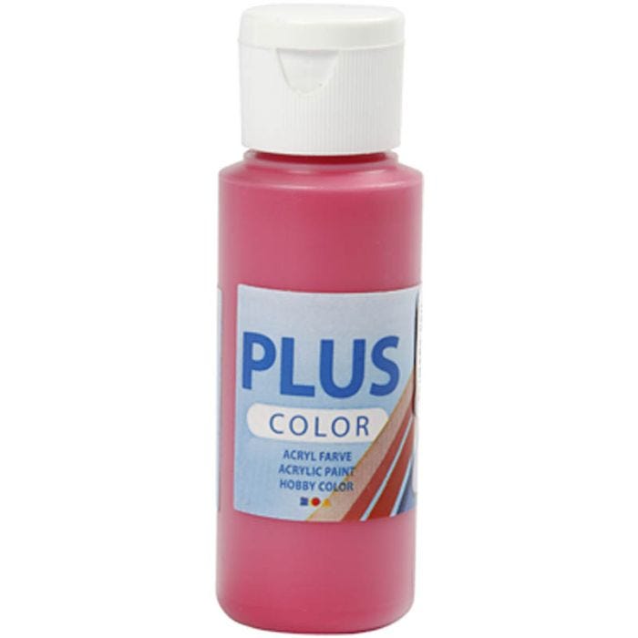 Plus Color Bastelfarbe, Primärrot, 60ml/ 1 Fl.
