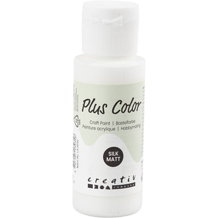 Plus Color Bastelfarbe, Weiß, 60 ml/ 1 Fl.