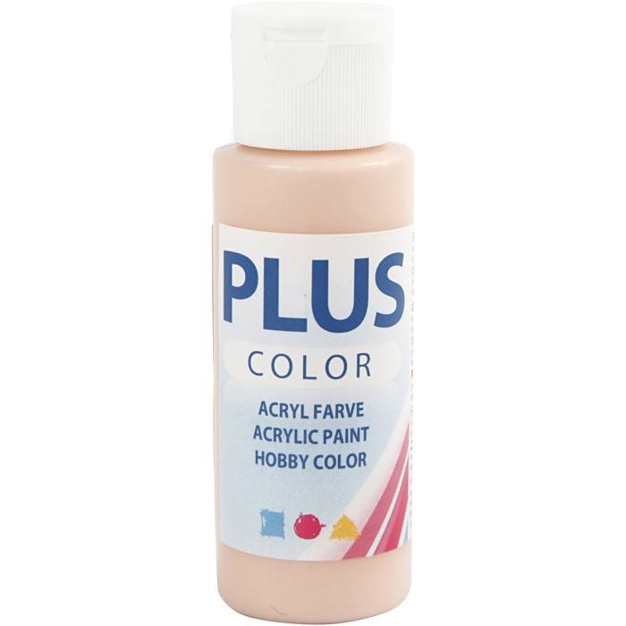 Plus Color Bastelfarbe, Pfirsich, 60ml/ 1 Fl.