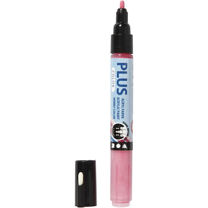 Plus Color Marker, L 14,5 cm, Strichstärke 1-2 mm, Fuchsia, 5,5 ml, 1 Stk
