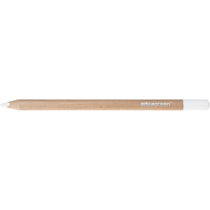 edu Green Jumbo-Buntstifte, Mine 5 mm, Weiß, 10 Stk/ 1 Pck
