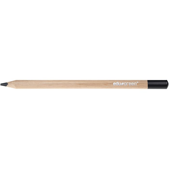 edu Green Jumbo-Buntstifte, Mine 5 mm, Schwarz, 10 Stk/ 1 Pck