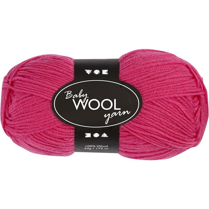 Babywolle, L 172 M, Pink, 50 g/ 1 Knäuel
