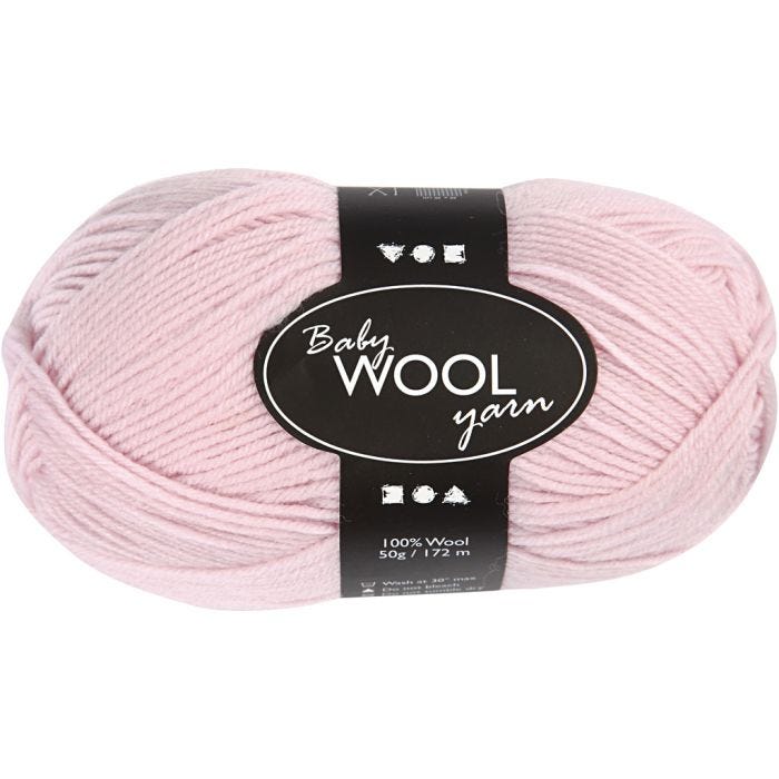 Babywolle, L 172 M, Hellrosa, 50 g/ 1 Knäuel