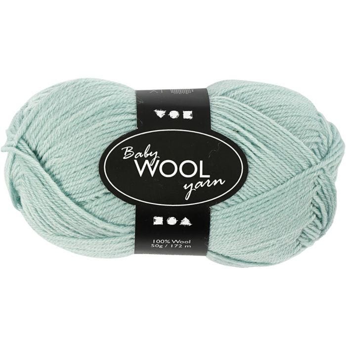 Babywolle, L 172 M, Blaßgrün, 50 g/ 1 Knäuel