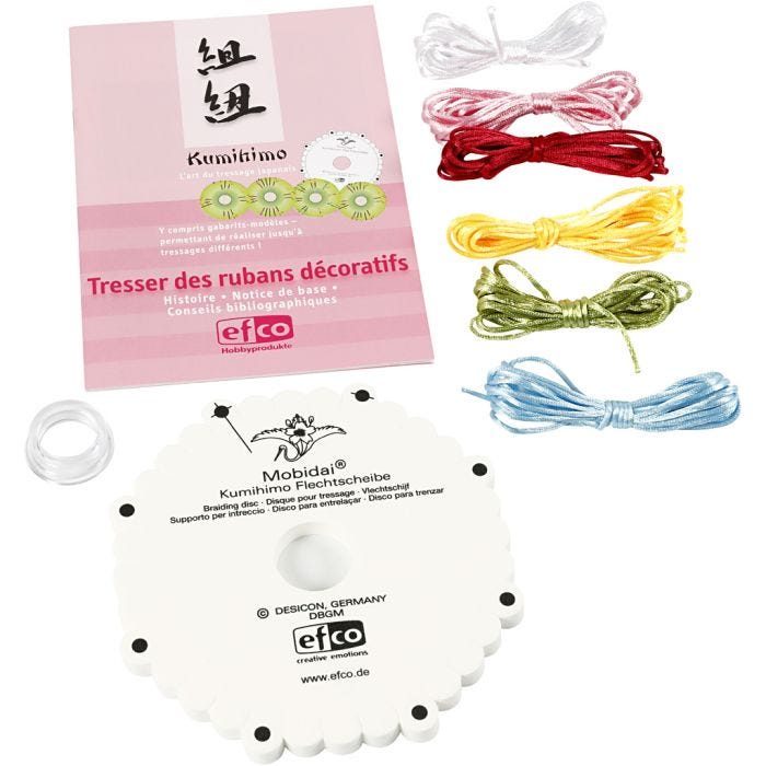 Mobidai® Kumihimo Bastelset für Anfänger, 1 Set