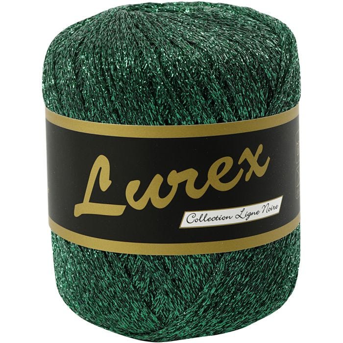 Lurexgarn, L 160 M, Grün, 25 g/ 1 Knäuel