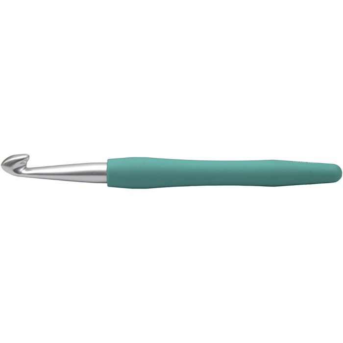 Häkelnadeln, 10, L 16 cm, Größe 10 mm, Grün, 1 Stk