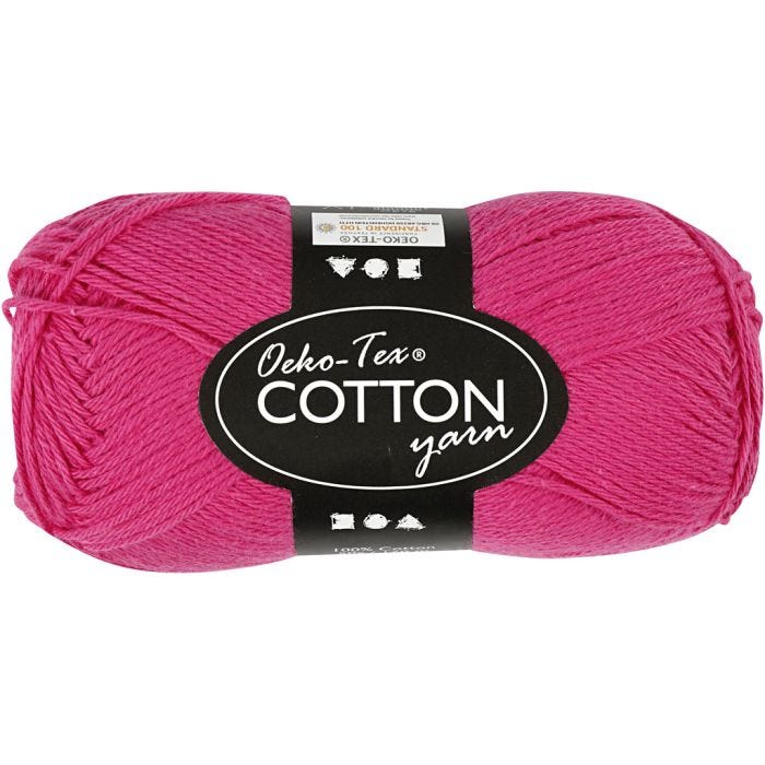 Baumwolle, 8/4, L 170 M, Pink, 50g/ 1 Knäuel