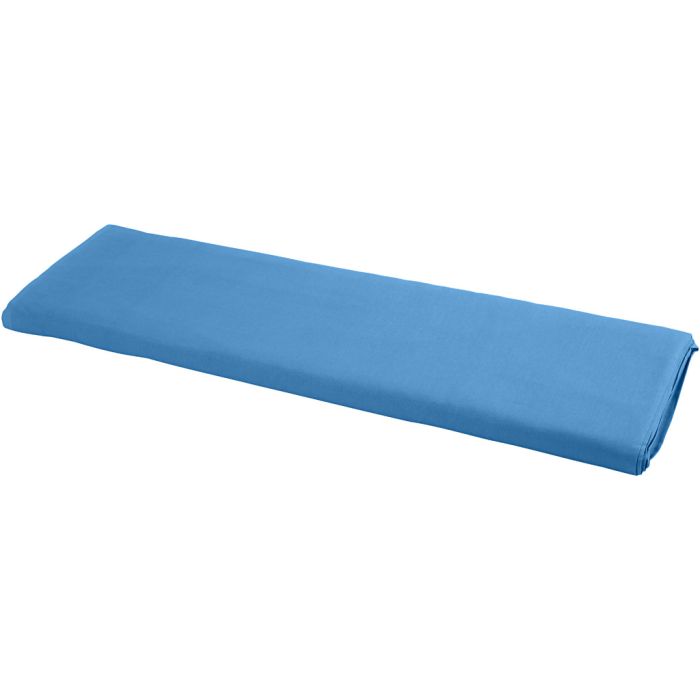 Stoff, B 145 cm, 140 g, Blau, 1 lfm