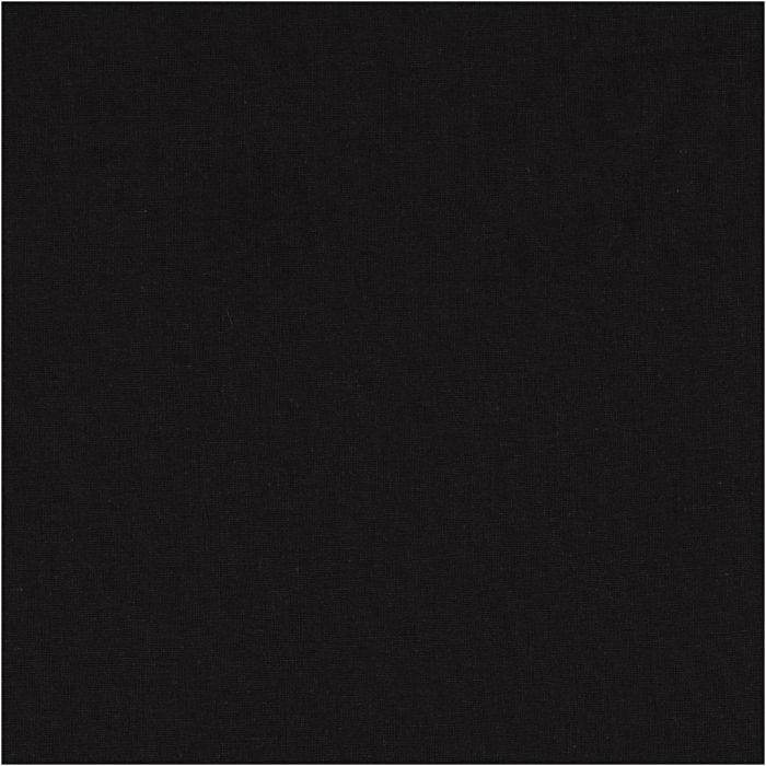 Stoff, B 145 cm, 140 g, Schwarz, 10 m/ 1 Rolle
