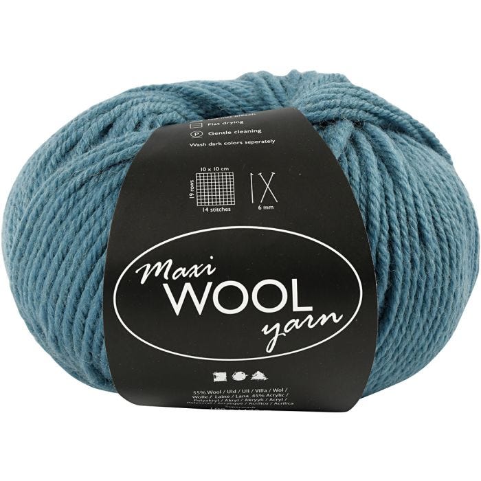 Wolle, L 125 M, Petrol, 100 g/ 1 Knäuel
