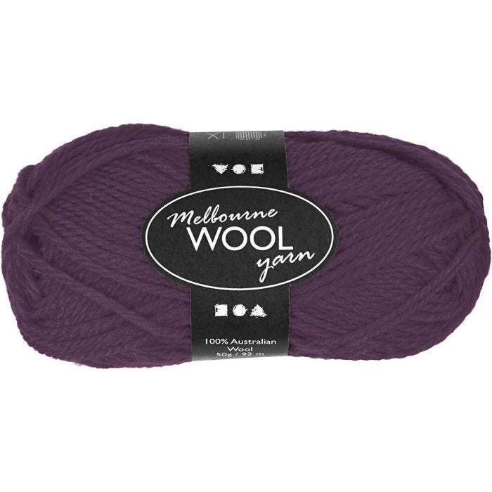 Melbourne Wool Yarn, 92 M, Flieder, 50g/ 1 Knäuel