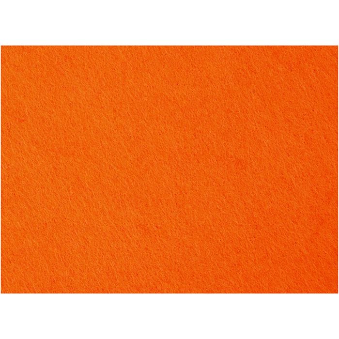 Bastelfilz, Blatt 42x60 cm, Dicke 3 mm, Orange, 1 Bl.