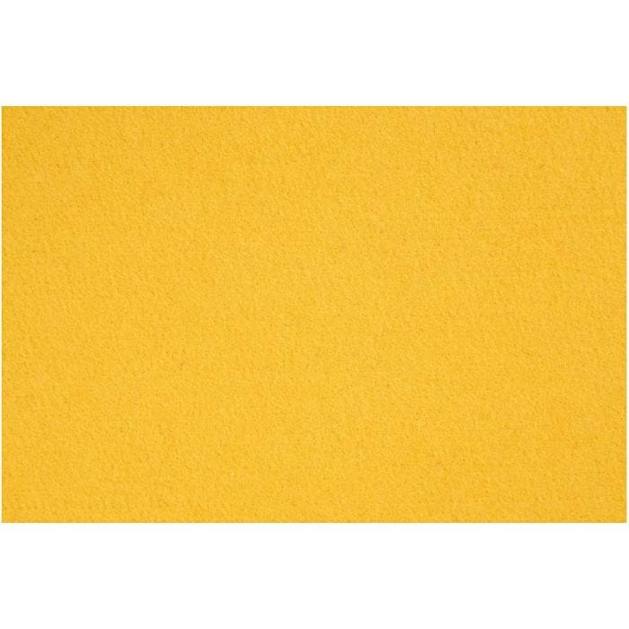Bastelfilz, Blatt 42x60 cm, Dicke 3 mm, Gelb, 1 Bl.