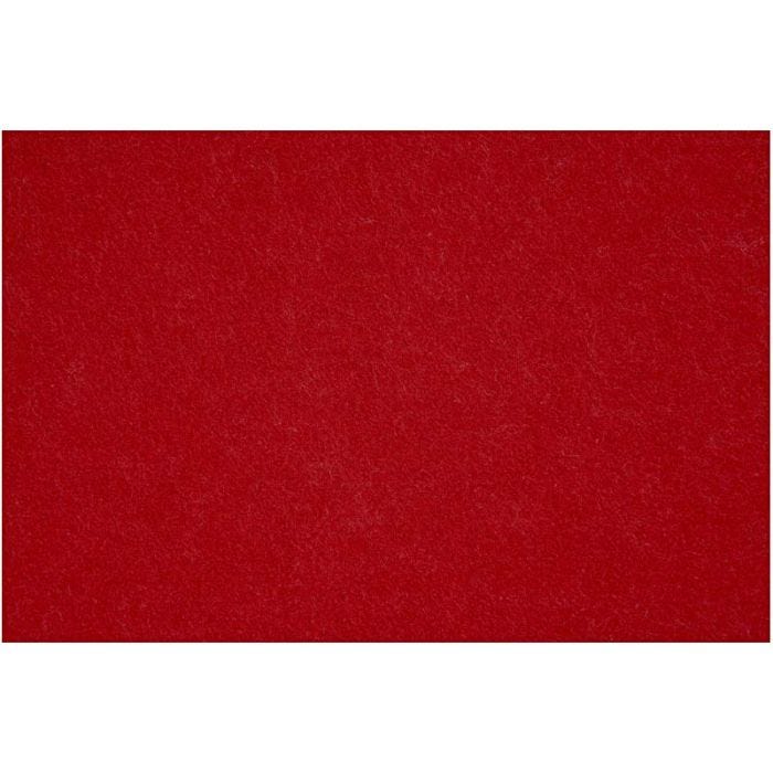 Bastelfilz, Blatt 42x60 cm, Dicke 3 mm, Altrot, 1 Bl.