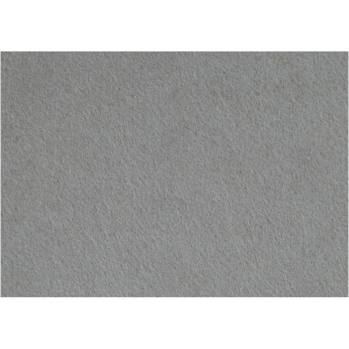Bastelfilz, Blatt 42x60 cm, Dicke 3 mm, Grau, 1 Bl.
