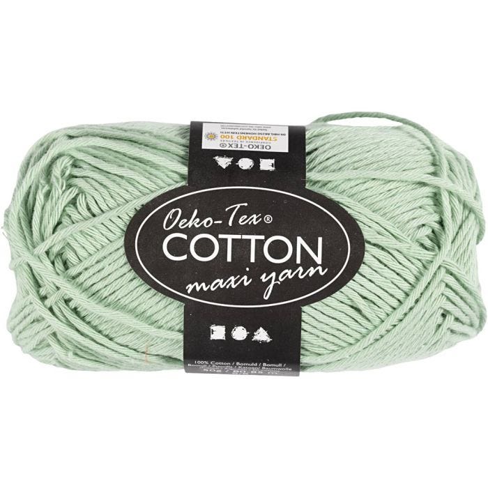 Baumwolle, Nr. 8/8, L 80-85 M, Mintgrün, 50 g/ 1 Knäuel