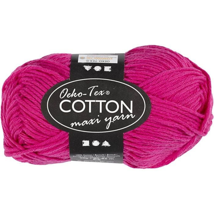 Baumwolle, Nr. 8/8, L 80-85 M, Pink, 50 g/ 1 Knäuel