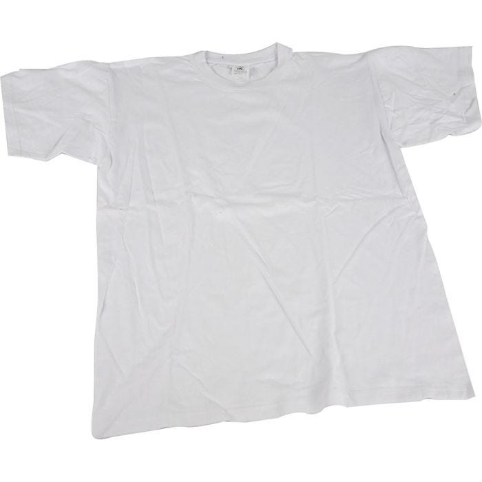 T-Shirts, B 32 cm, Größe 3-4 Jahre, Rundhalsausschnitt, 145 g, Weiß, 1 Stk