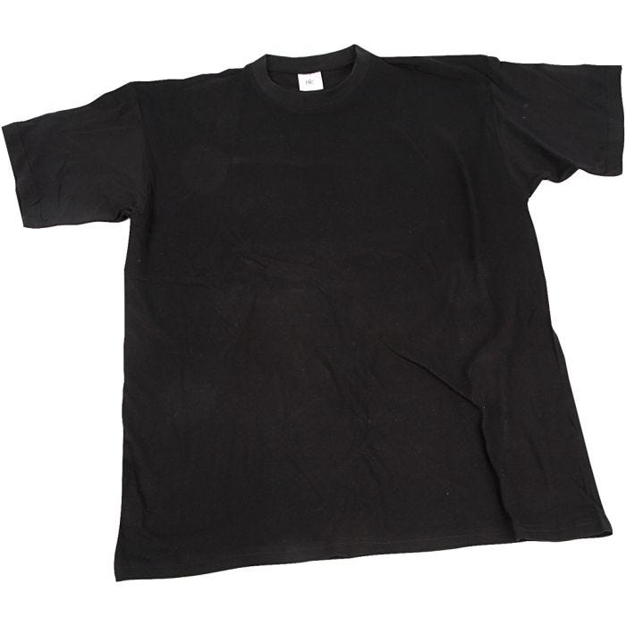 T-Shirts, B 40 cm, Größe 7-8 Jahre, Rundhalsausschnitt, Schwarz, 1 Stk