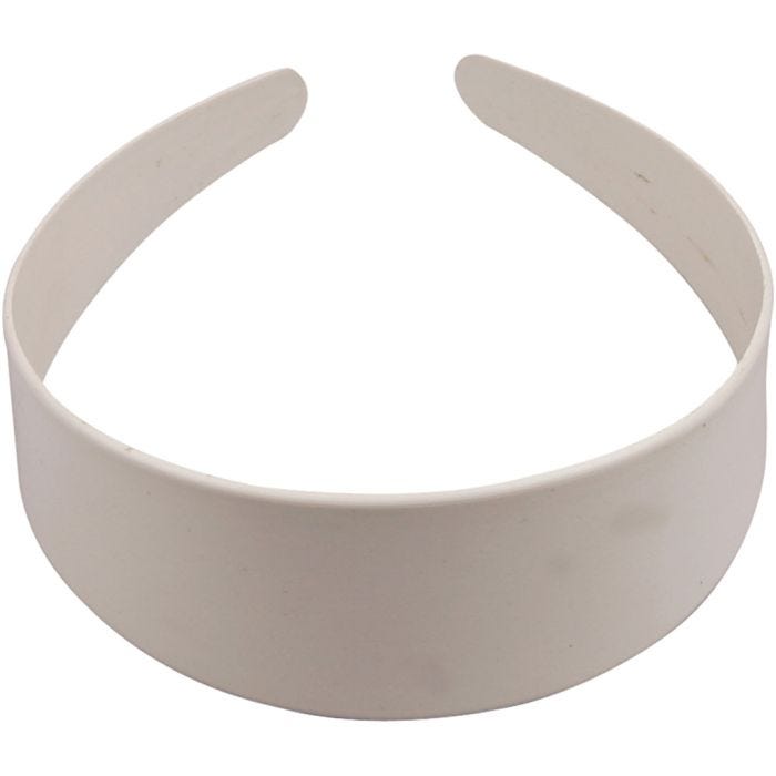 Haarreif, 40 mm, Weiß, 1 Stk