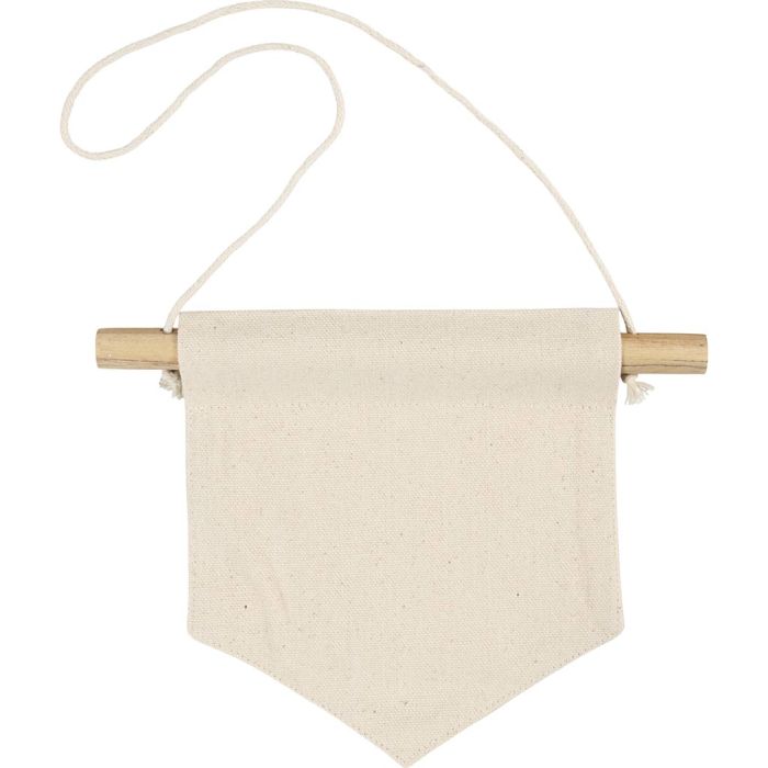 Wandbanner, Spitze Form, H 16,5 cm, B 15 cm, 300 g, Hellnatur, 2 Stk/ 1 Pck