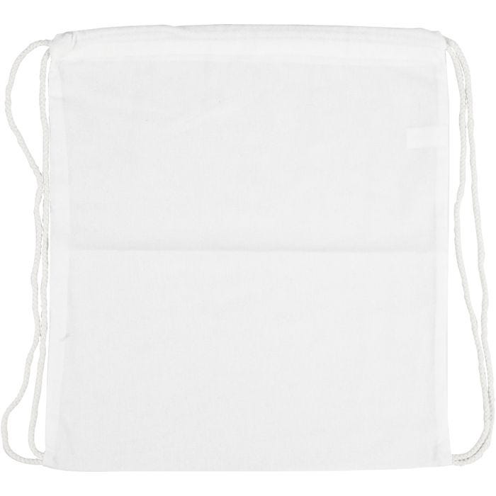Kordelzug-Beutel, Größe 37x41 cm, 130 g, Weiß, 1 Stk