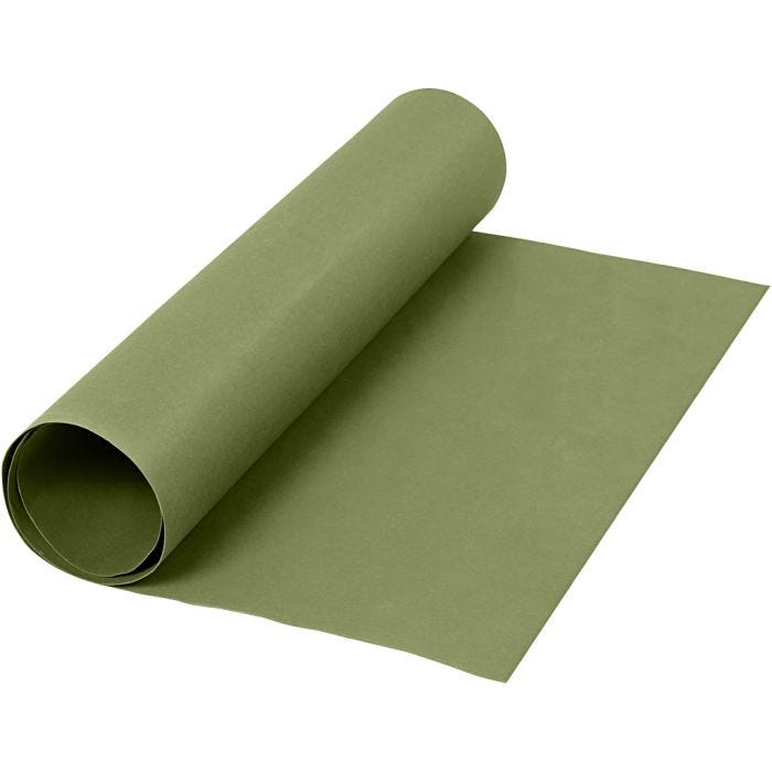 Kunstlederpapier, B 50 cm, Einfarbig, 350 g, Grün, 1m/ 1 Rolle