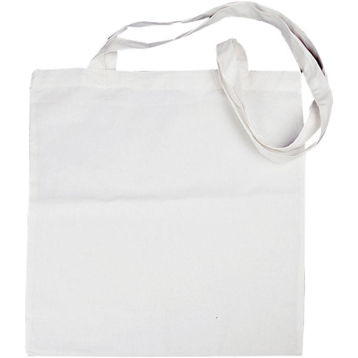 Stofftasche, Größe 38x42 cm, 130 g, Weiß, 10 Stk/ 1 Pck