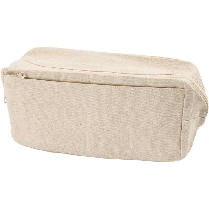 Mäppchen, Rechteckig, H 10 cm, T 7 cm, B 23 cm, Hellnatur, 1 Stk