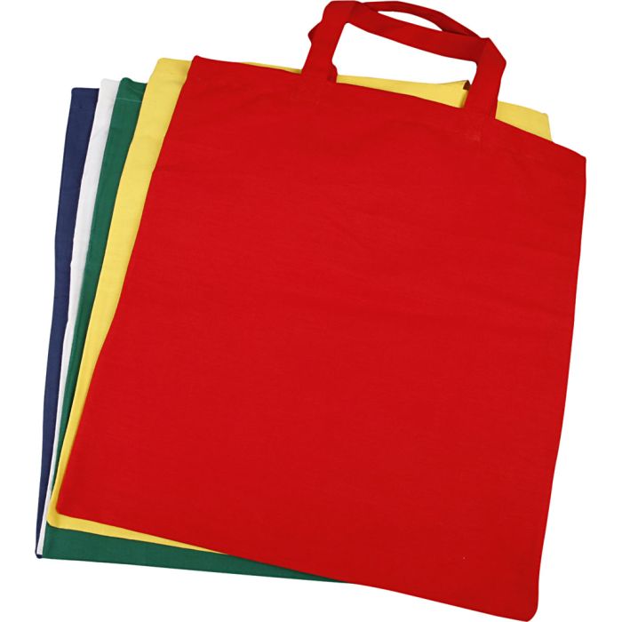 Tragetasche , Größe 38x42 cm, 135 g, Sortierte Farben, 5Stk/ 1 Pck