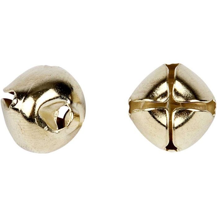 Schellen, 8+10+13 mm, Gold, 18sort./ 1 Pck