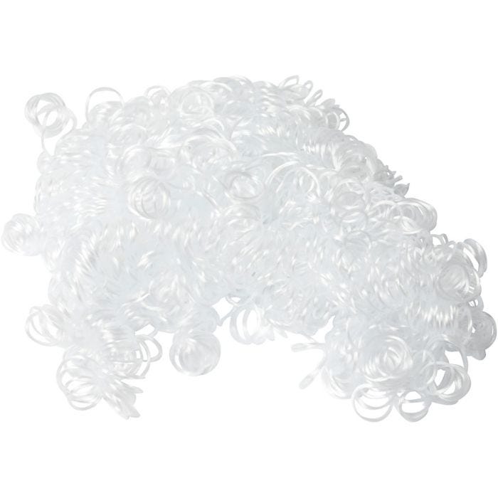 Haarlocken, Weiß, 15 g/ 1 Pck