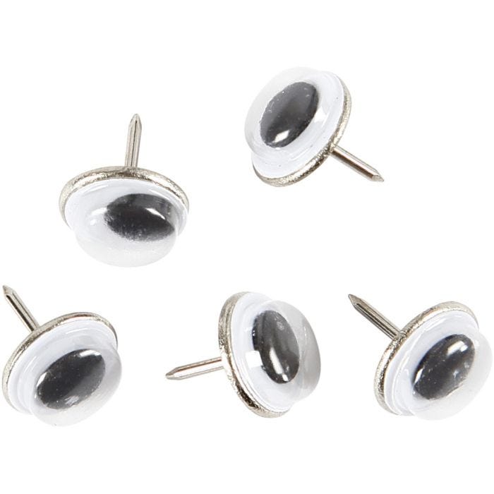 Wackelaugen, 10 mm, 25Stk/ 1 Pck