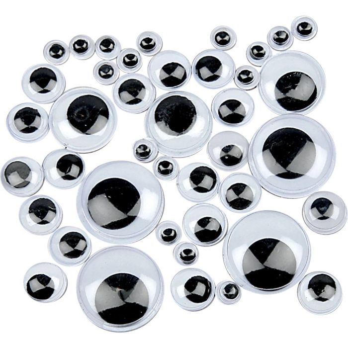 Wackelaugen, D 6-20 mm, 1000 sort./ 1 Pck