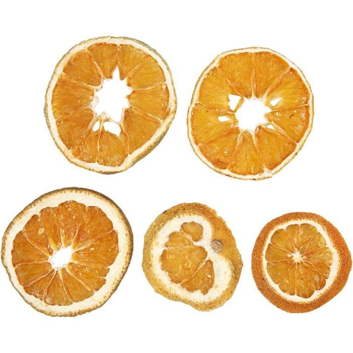 Orangenscheiben, 40-60 mm, 5Stk/ 1 Pck
