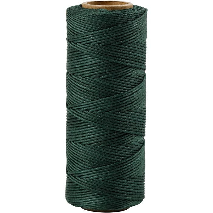 Bambuskordel, Dicke 1 mm, Grün, 65 m/ 1 Rolle