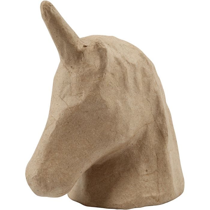 Einhorn-Kopf, 18,5 cm, 10 cm, 1 Stk