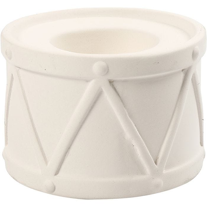 Kerzenständer, 6,6 cm, 9,3 cm, 2,2+4 cm, Weiß, 2Stk/ 1 Pck