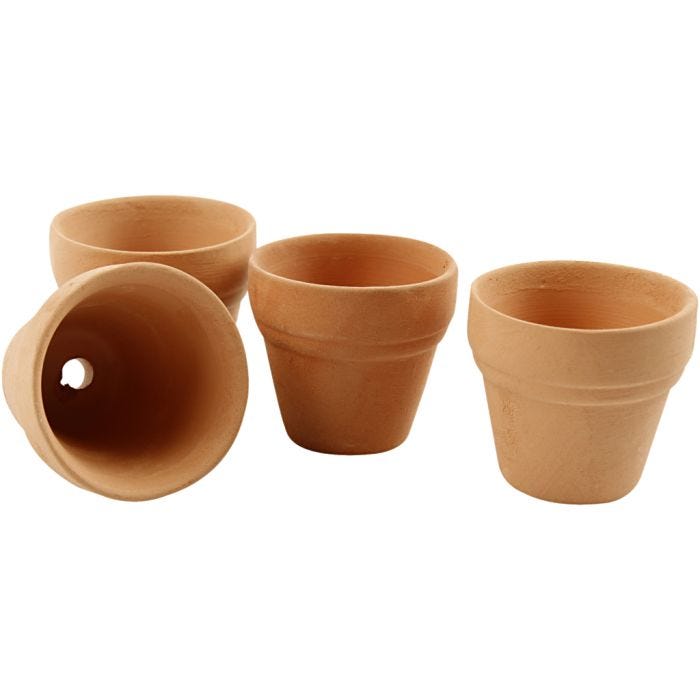 Blumentopf, H 3,1 cm, D 3,4 cm, 48Stk/ 1 Pck