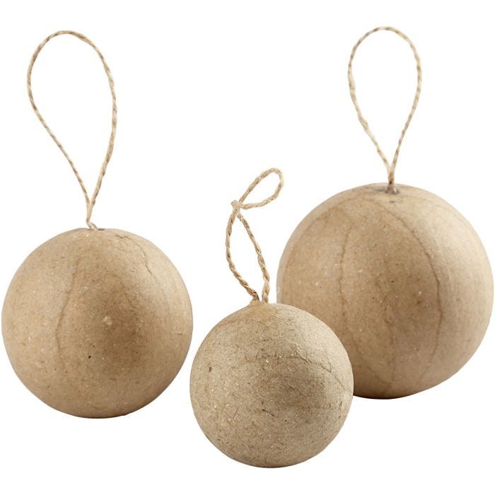 Weihnachtskugeln, 4+5+6 cm, 6Stk/ 1 Pck