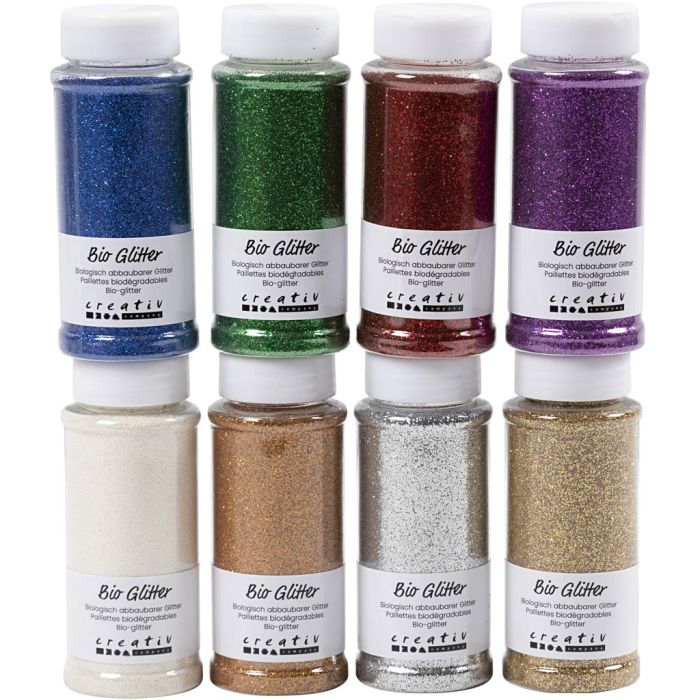 Bio Sparkles, Sortierte Farben, 8x140 ml/ 1 Pck