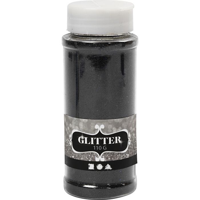 Glitter, Schwarz, 110g/ 1 Dose