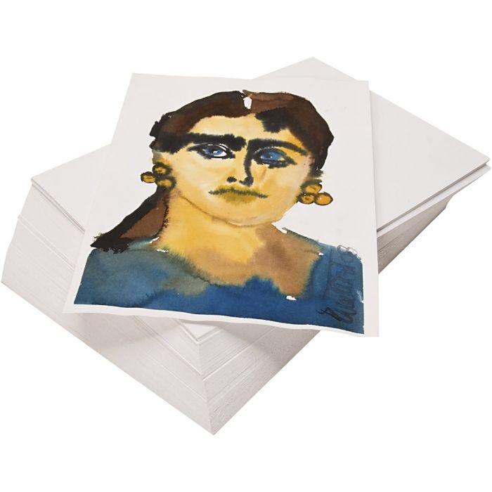 Aquarellpapier, A2, 180 g, Weiß, 100 Bl./ 1 Pck