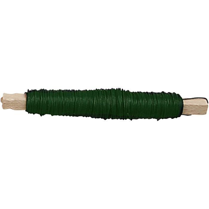 Blumendraht, Dicke 0,5 mm, Grün, 50 m/ 1 Rolle