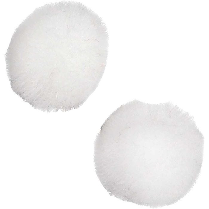 Pompons, 15 mm, Weiß, 200Stk/ 1 Pck