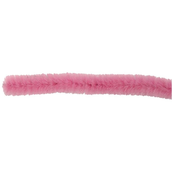 Chenilledraht, L 30 cm, Dicke 15 mm, Pink, 15 Stk/ 1 Pck